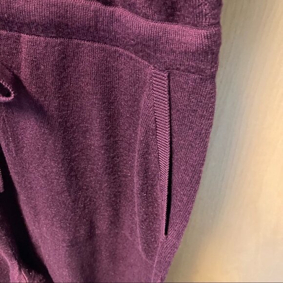 ALFANI Sz L Soft Knit Faux Wrap Drawstring Cuffed High  Rise Pockets Jumpsuit - Picture 6 of 8